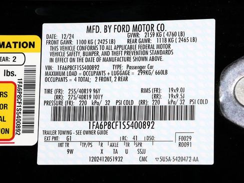 Used 2025 Ford Mustang GT Premium w/ GT Performance Package RWD image 33