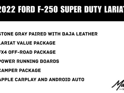 Used 2022 Ford F250 Lariat w/ Lariat Value Package AWD/4WD image 2
