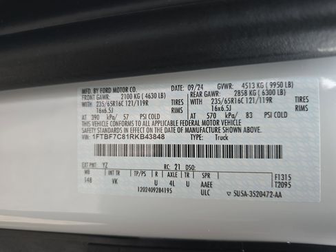 Used 2024 Ford Transit 350 148 Medium Roof w/ Load Area Protection Package image 38