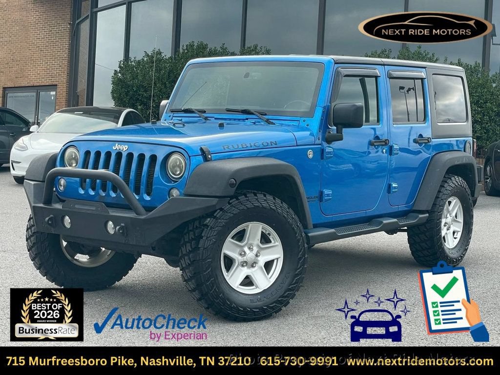 Used 2015 Jeep Wrangler Unlimited Rubicon w/ Connectivity Group AWD/4WD image 1