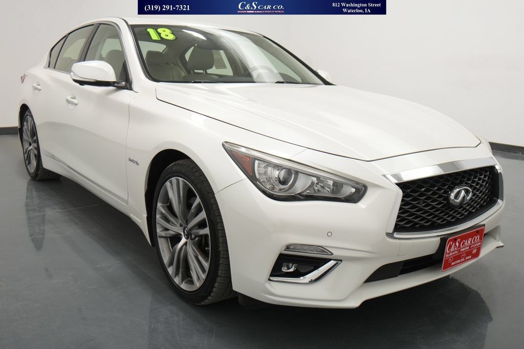 Used 2018 INFINITI Q50 Luxe w/ All Weather Package (L93) AWD/4WD image 1