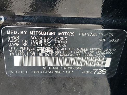 Used 2024 Mitsubishi Mirage ES FWD image 27