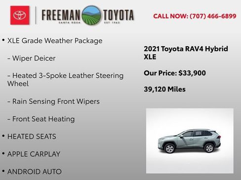 Used 2021 Toyota RAV4 XLE w/ XLE Grade Weather Package AWD/4WD image 5