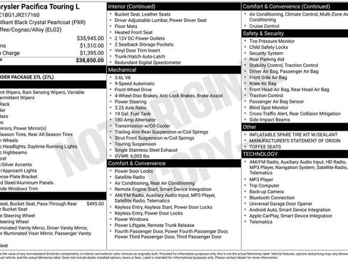 Used 2018 Chrysler Pacifica Touring-L FWD image 15