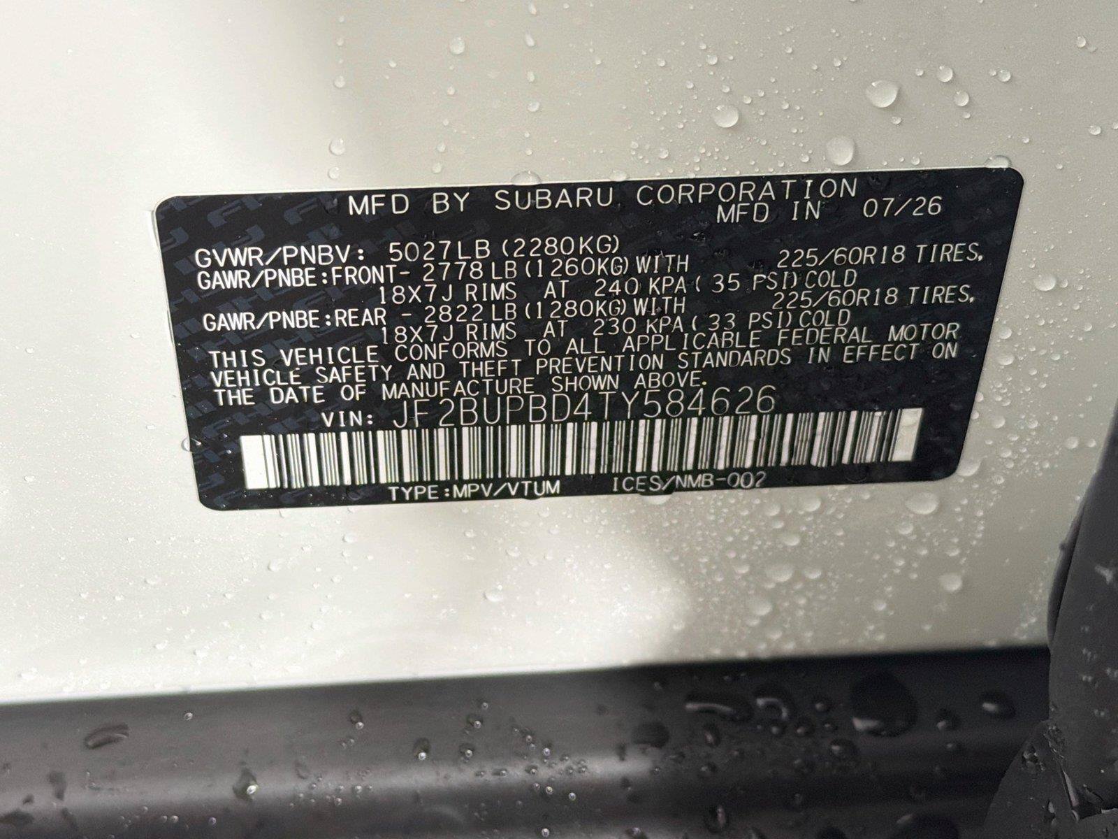 New 2026 Subaru Outback Premium AWD/4WD image 38