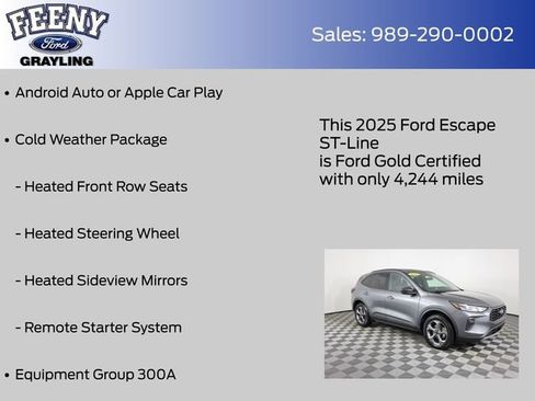 Certified 2025 Ford Escape ST-Line w/ Tech Pack #1 AWD/4WD image 9