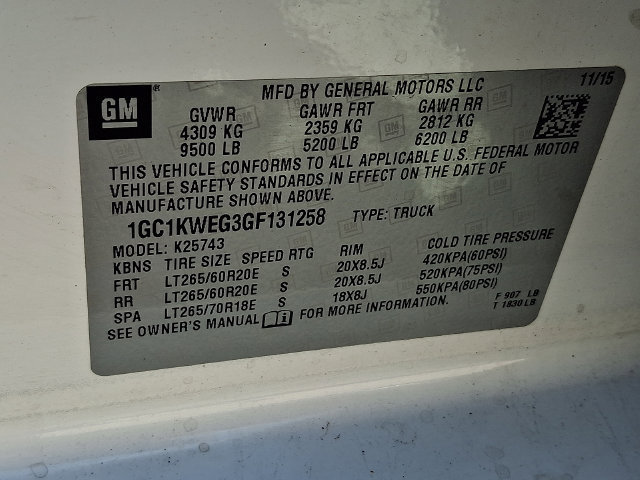 Used 2016 Chevrolet Silverado 2500 LTZ w/ LTZ Plus Package AWD/4WD image 28