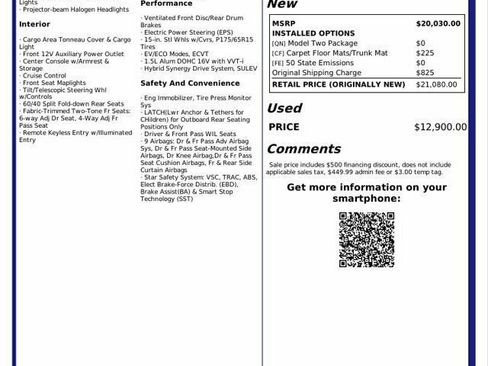 Used 2014 Toyota Prius C Two image 9