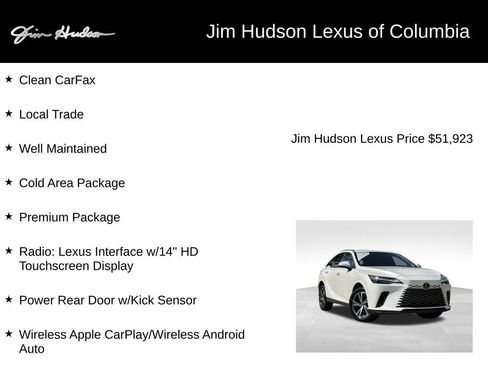 Certified 2024 Lexus RX 350 Premium w/ Accessory Package (Z1) FWD image 4