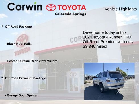 Used 2024 Toyota 4Runner TRD Off-Road Premium AWD/4WD image 6