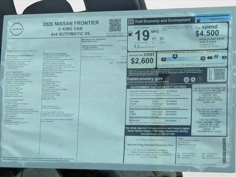 New 2026 Nissan Frontier S image 16