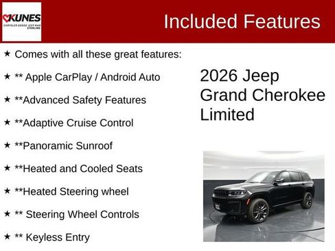 New 2026 Jeep Grand Cherokee Limited AWD/4WD image 4