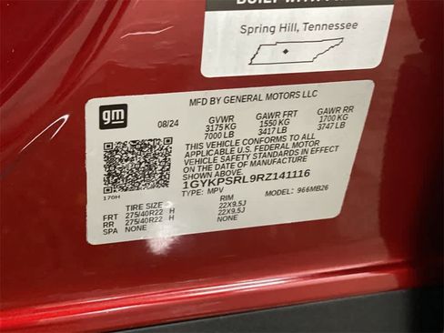 Certified 2024 Cadillac Lyriq Luxury w/ LPO, Floor Liner Package image 29