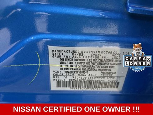 Certified 2023 Nissan Sentra SV w/ All-Weather Package FWD image 22