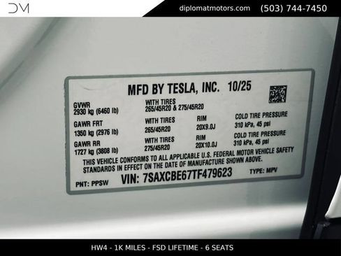 Used 2026 Tesla Model X Plaid AWD/4WD image 46