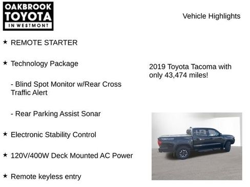 Certified 2019 Toyota Tacoma TRD Off-Road AWD/4WD image 8
