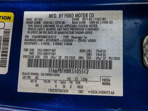 Used 2024 Ford Mustang Premium w/ 2.3L High Performance Package RWD image 21