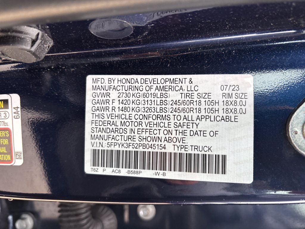 Used 2023 Honda Ridgeline RTL image 29