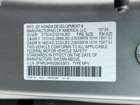 Used 2025 Honda Odyssey Elite image 61