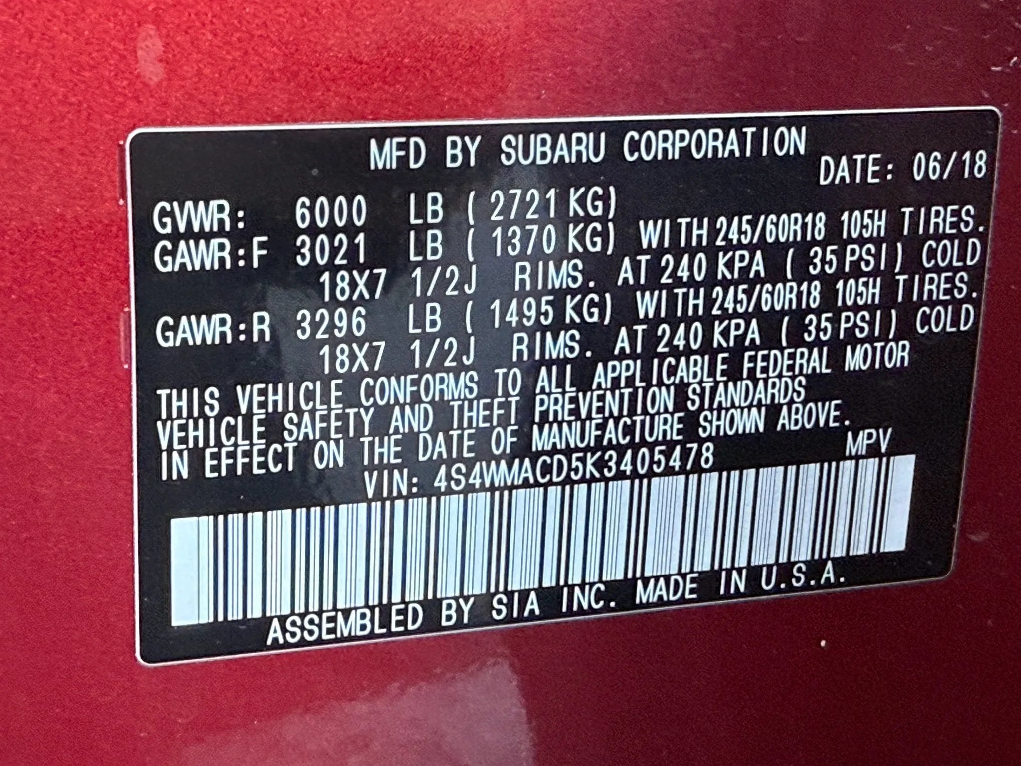 Used 2019 Subaru Ascent Premium AWD/4WD image 57