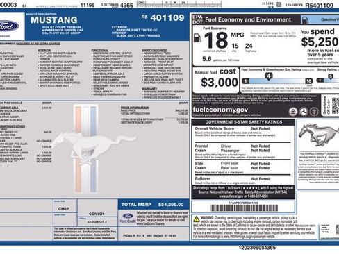 Certified 2024 Ford Mustang GT Premium RWD image 9