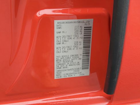 Used 2025 Nissan Frontier PRO-4X w/ Pro Premium Package image 35