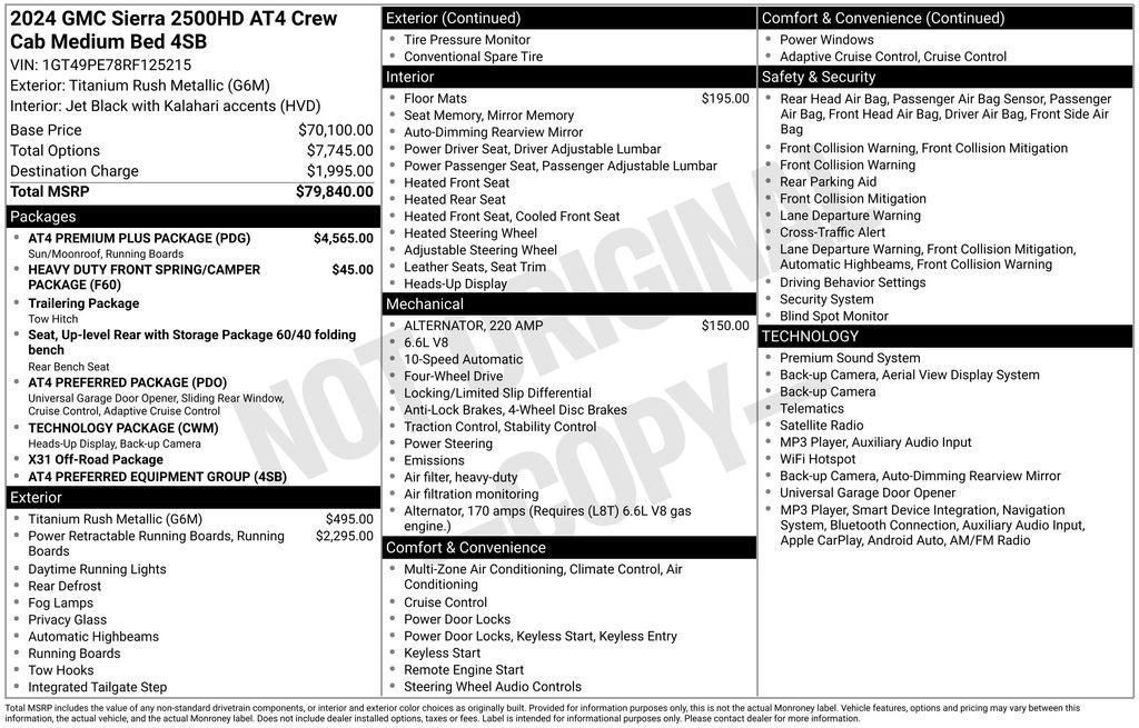 Certified 2024 GMC Sierra 2500 AT4 w/ AT4 Premium Plus Package AWD/4WD image 44