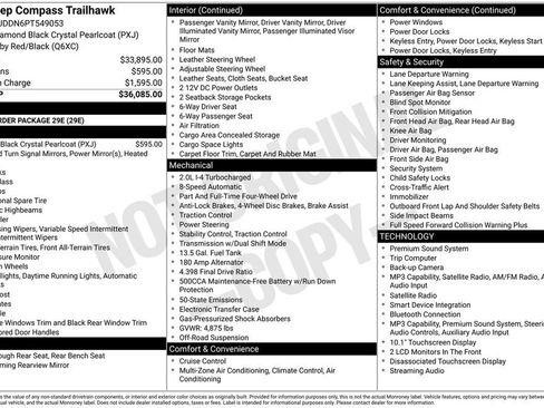 Certified 2023 Jeep Compass Trailhawk AWD/4WD image 41