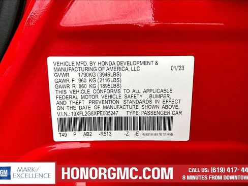 Used 2023 Honda Civic Sport image 17