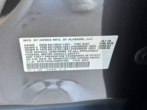 Used 2019 Honda Pilot Touring image 37