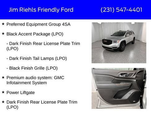 Used 2019 GMC Acadia SLT w/ LPO, Black Accent Package AWD/4WD image 12