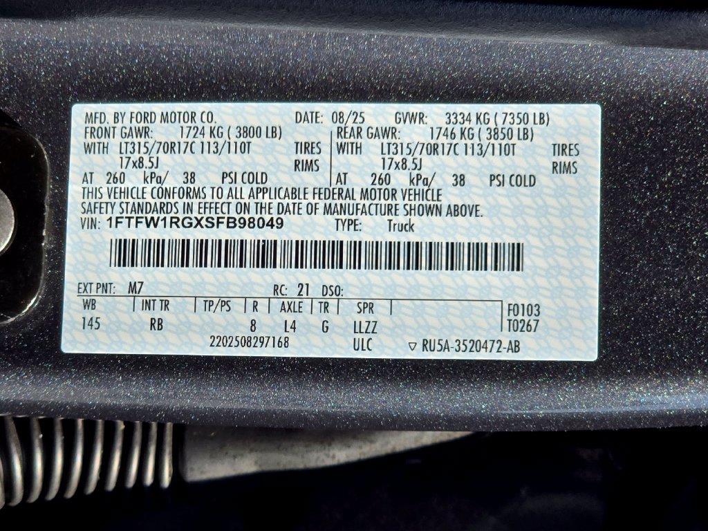 Used 2025 Ford F150 Raptor AWD/4WD image 28