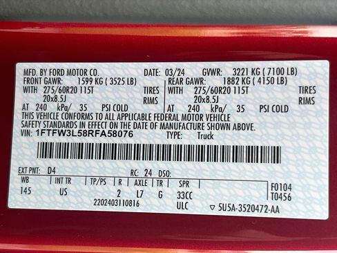 Certified 2024 Ford F150 XLT w/ Equipment Group 302A MID AWD/4WD image 33