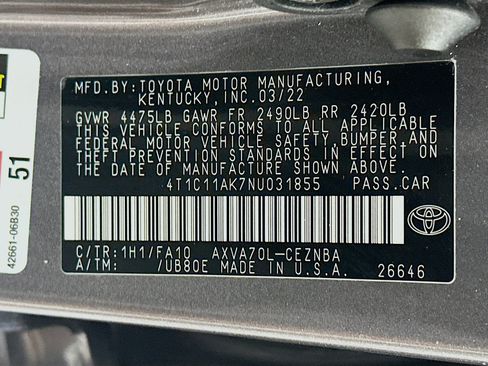 Used 2022 Toyota Camry LE image 12