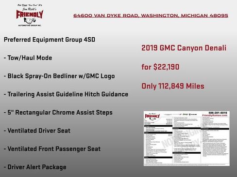 Used 2019 GMC Canyon Denali AWD/4WD image 3