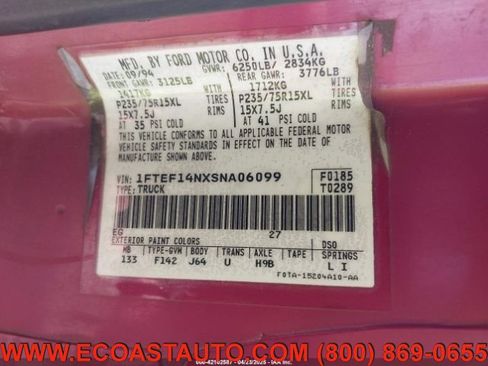 Used 1995 Ford F150 4x4 Regular Cab image 10