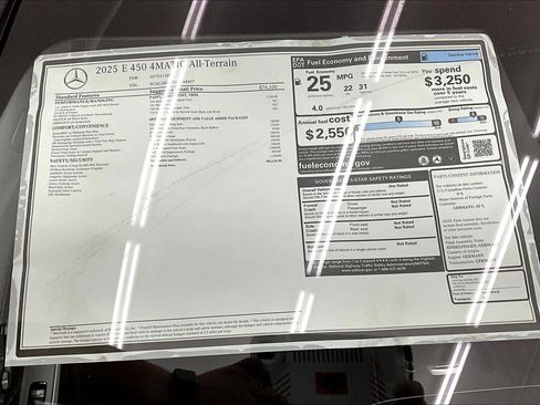 New 2025 Mercedes-Benz E 450 4MATIC All-Terrain Wagon image 17