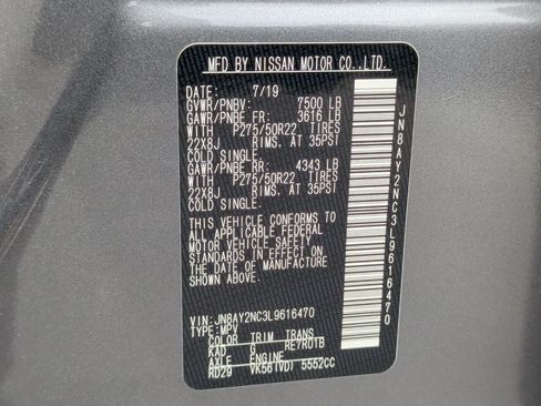 Used 2020 Nissan Armada Platinum w/ Interior Lighting Package AWD/4WD image 45