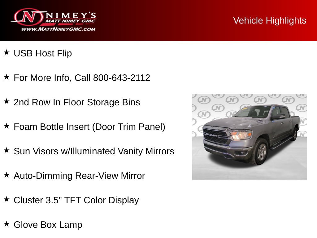 Used 2022 RAM 1500 Big Horn AWD/4WD image 16