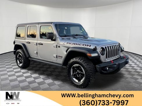 Used 2021 Jeep Wrangler Unlimited Rubicon w/ Uconnect 4C Nav & Sound Group image 1