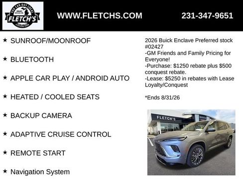 New 2026 Buick Enclave Avenir w/ Super Cruise Package AWD/4WD image 2