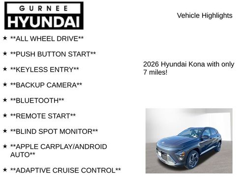 New 2026 Hyundai Kona SEL Premium AWD/4WD image 7