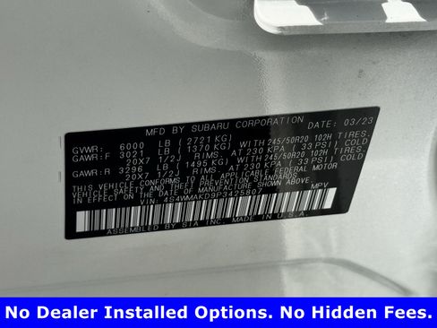 Used 2023 Subaru Ascent Onyx Edition Limited AWD/4WD image 33