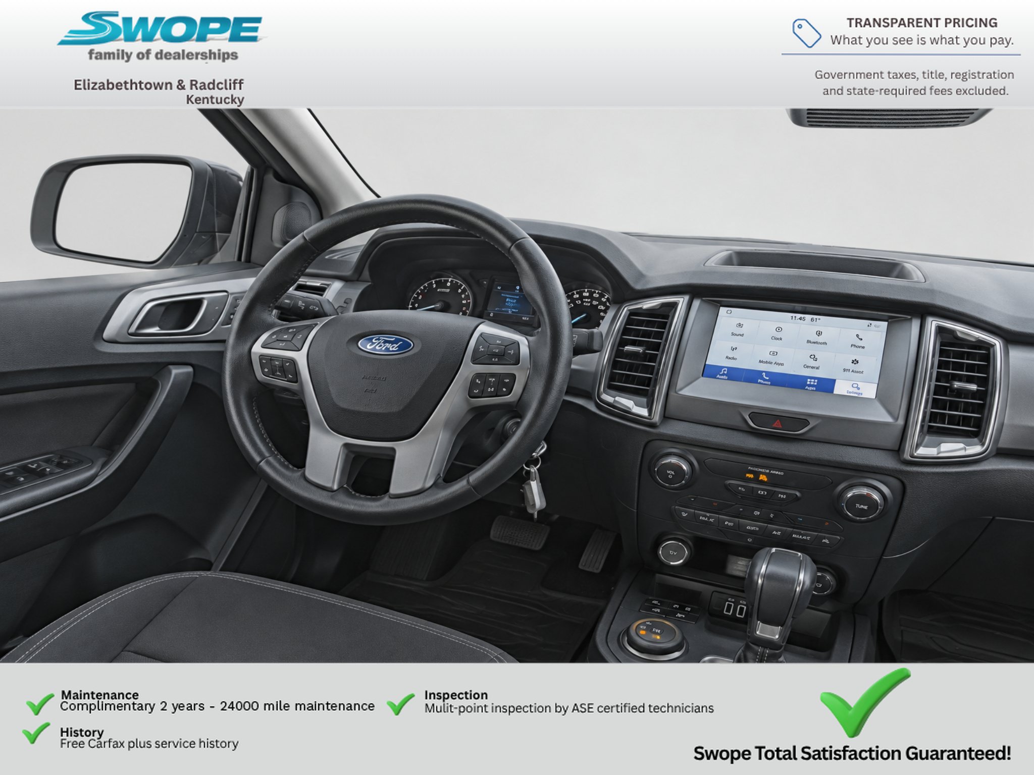 Used 2021 Ford Ranger XLT w/ Equipment Group 301A Mid AWD/4WD image 12