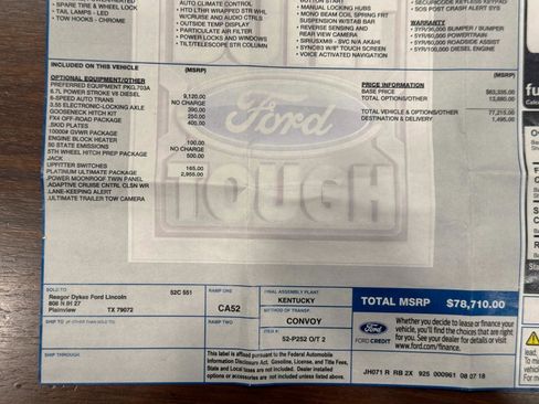 Used 2019 Ford F250 Platinum w/ Platinum Ultimate Package AWD/4WD image 84
