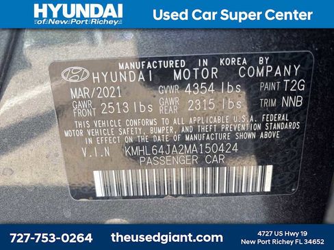 Used 2021 Hyundai Sonata SEL w/ Preferred Accessory Package image 12