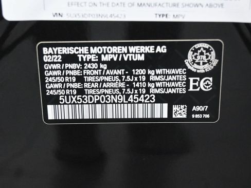 Used 2022 BMW X3 xDrive30i AWD/4WD image 8