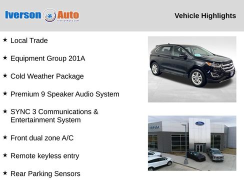 Used 2018 Ford Edge SEL w/ Equipment Group 201A image 2