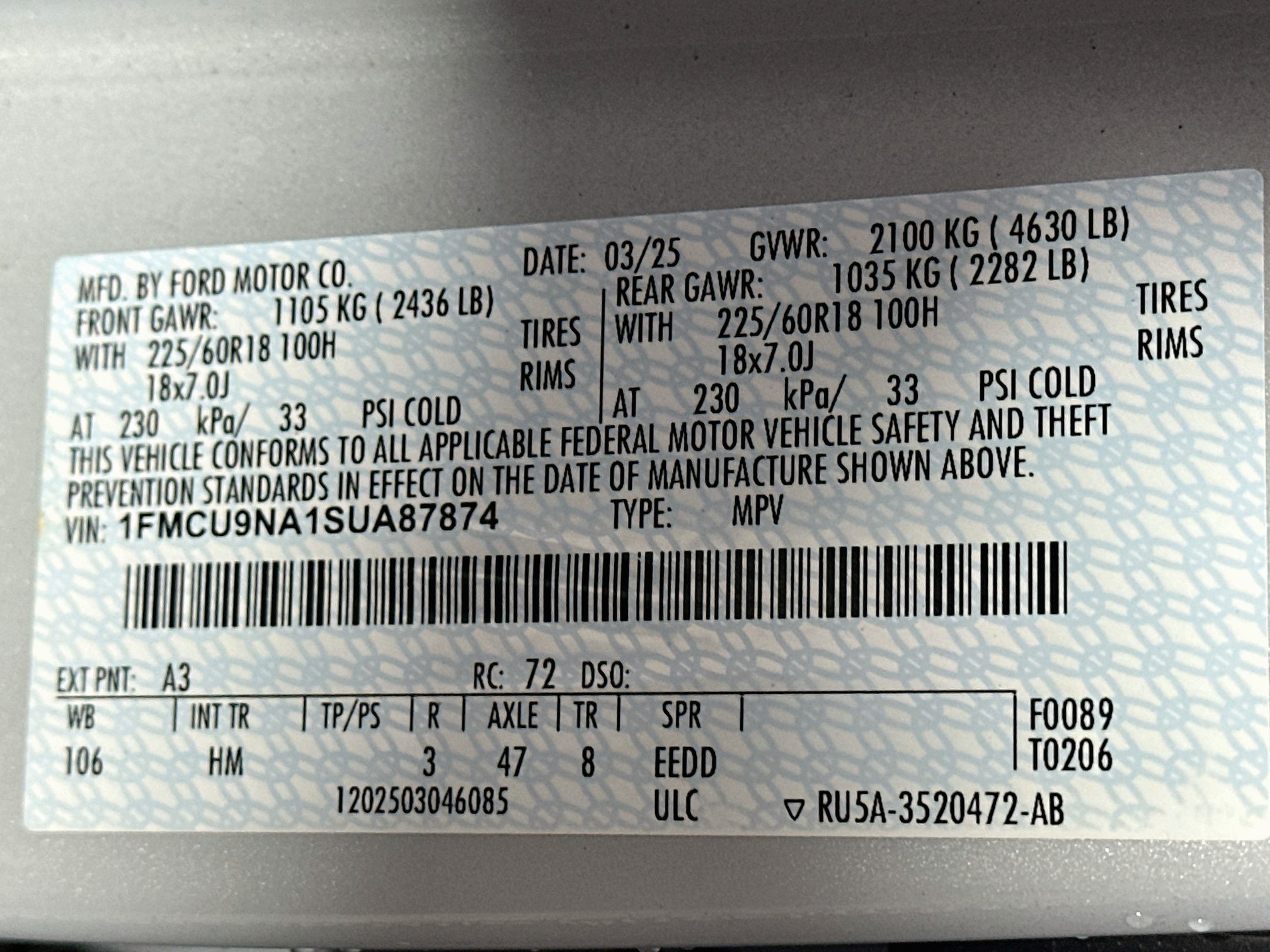 Used 2025 Ford Escape ST-Line Select AWD/4WD image 12