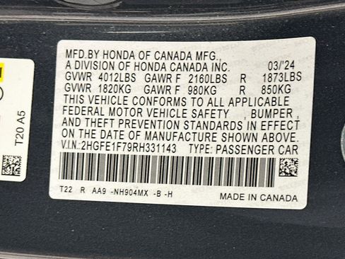 Used 2024 Honda Civic EX image 12